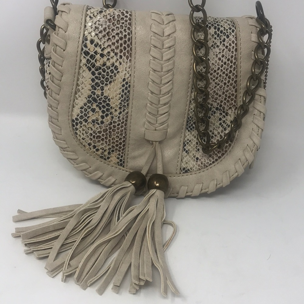 Carlos Small leather tassel purse